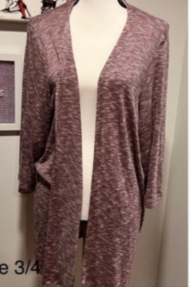 TORRID BURGUNDY PURPLE SLUB CARDIGAN - Picture 6 of 8
